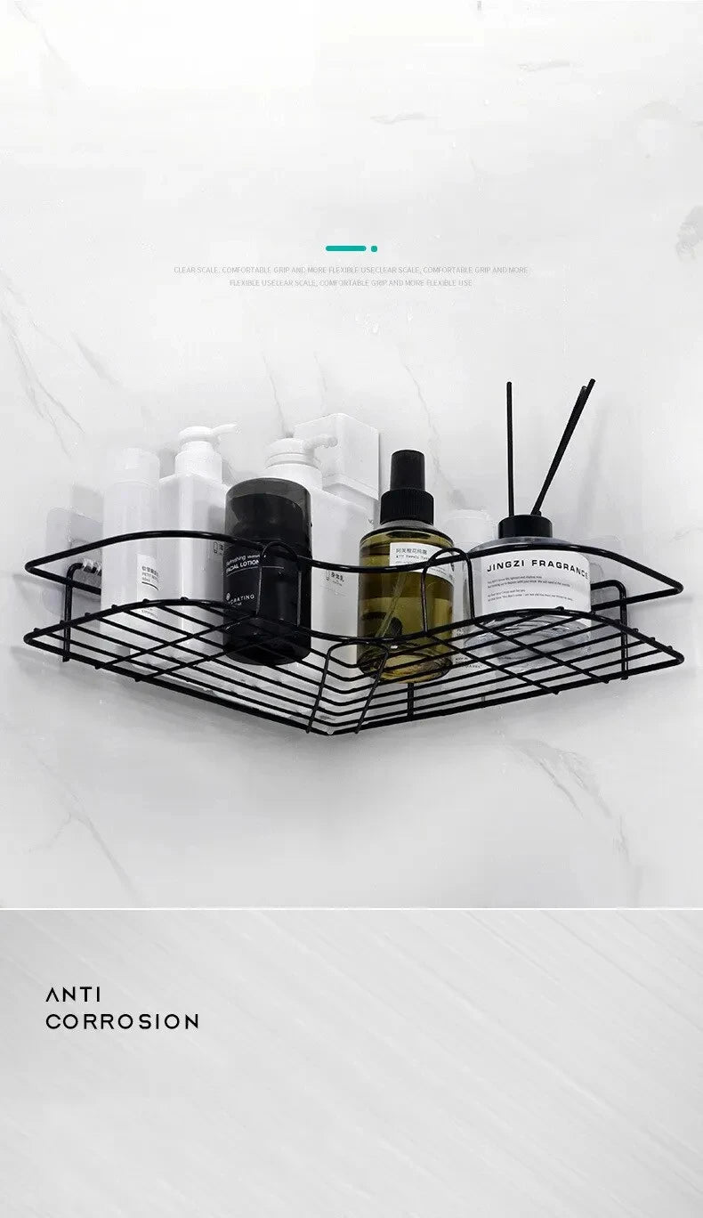 1PCS Non Perforated Bathroom, Bathroom, Triangle Shelf, Wall Mounted Toilet, Bathroom, Washbasin, Storage of Wall Supplies