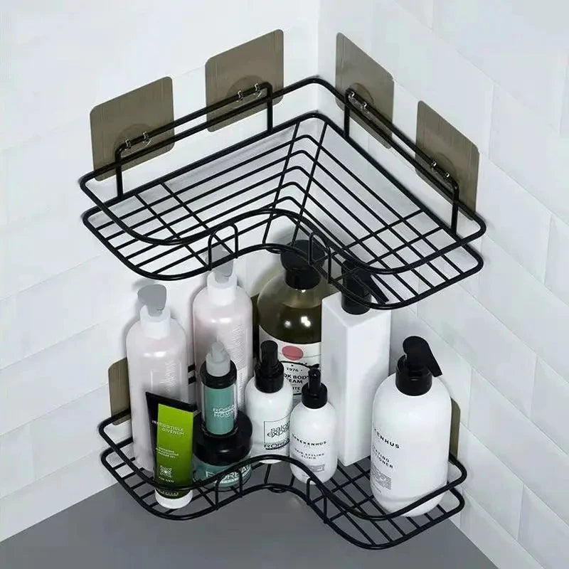 1PCS Non Perforated Bathroom, Bathroom, Triangle Shelf, Wall Mounted Toilet, Bathroom, Washbasin, Storage of Wall Supplies